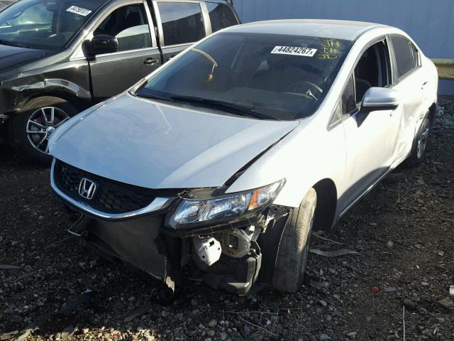 19XFB2F52EE048875 - 2014 HONDA CIVIC LX SILVER photo 2