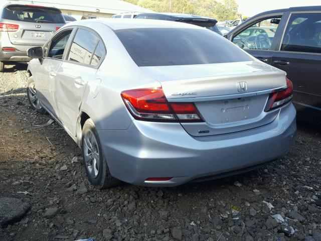 19XFB2F52EE048875 - 2014 HONDA CIVIC LX SILVER photo 3