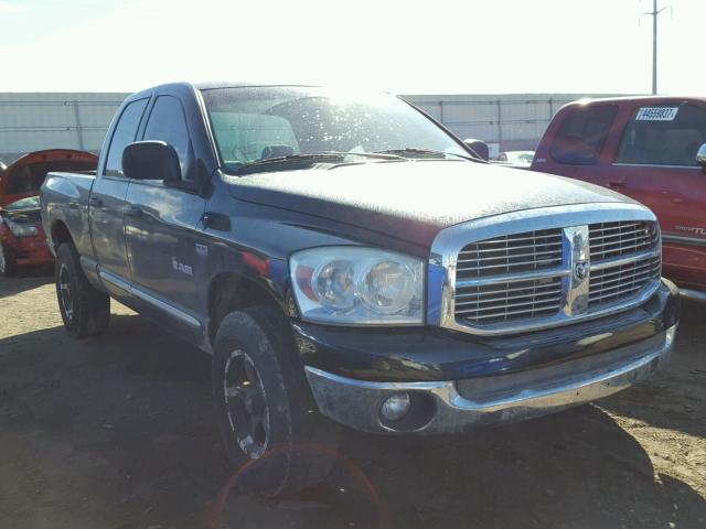 1D7HU18208S567589 - 2008 DODGE RAM 1500 S BLACK photo 1