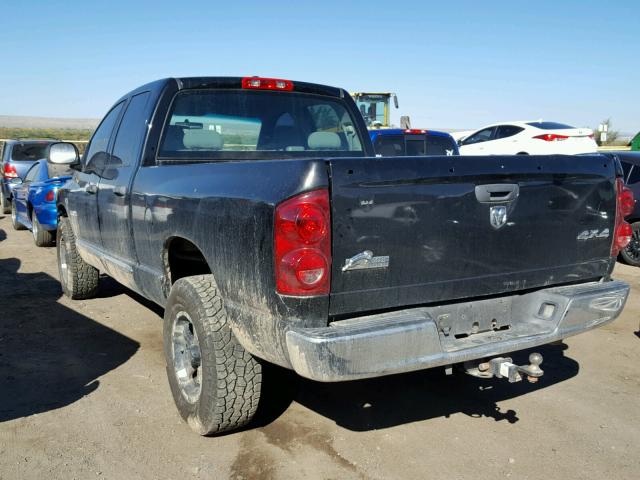 1D7HU18208S567589 - 2008 DODGE RAM 1500 S BLACK photo 3