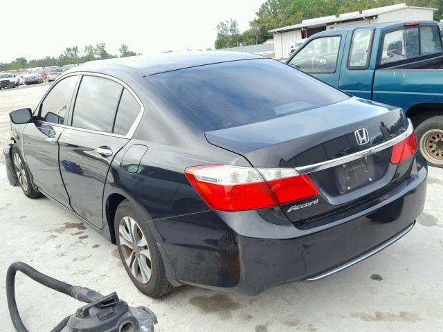 1HGCR2F38FA000591 - 2015 HONDA ACCORD LX BLACK photo 3