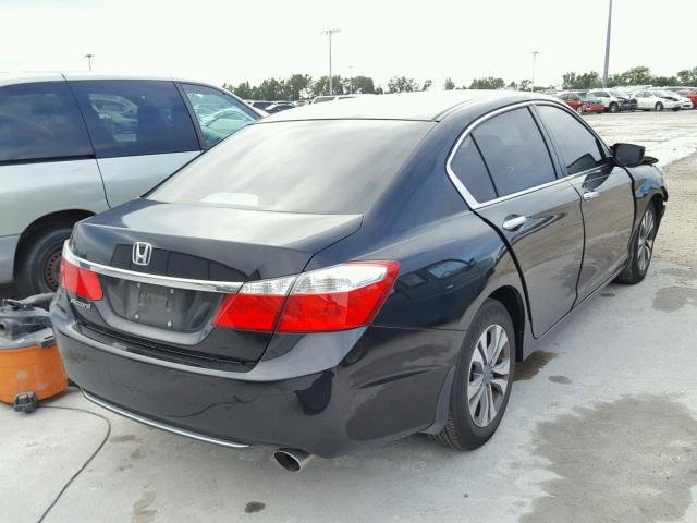 1HGCR2F38FA000591 - 2015 HONDA ACCORD LX BLACK photo 4