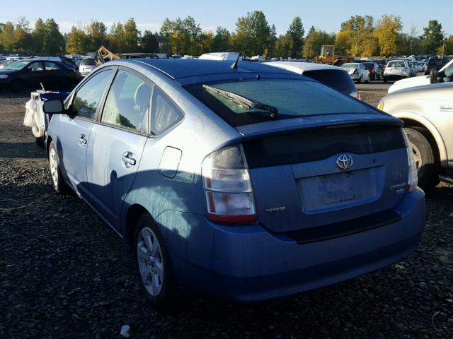 JTDKB20UX57050372 - 2005 TOYOTA PRIUS BLUE photo 3