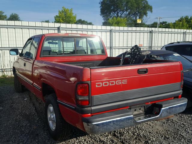 3B7HC13YXTG154605 - 1996 DODGE RAM 1500 RED photo 3