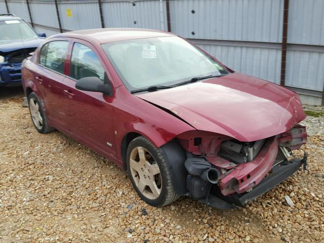 1G1AM55B177165534 - 2007 CHEVROLET COBALT SS MAROON photo 1