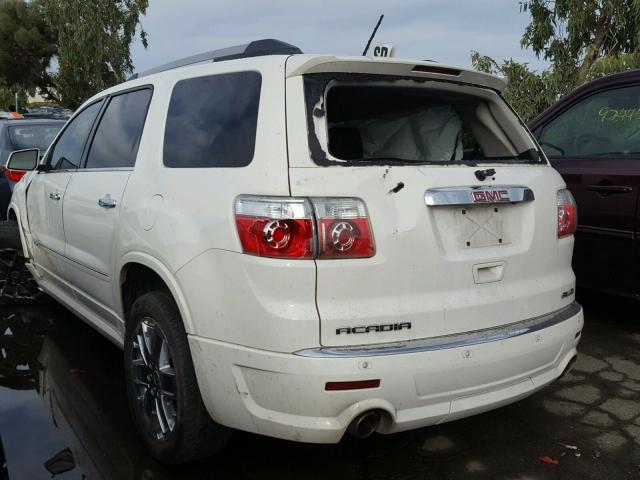 1GKKVTEDXBJ284987 - 2011 GMC ACADIA DEN WHITE photo 3