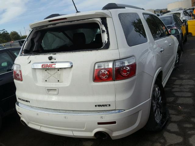 1GKKVTEDXBJ284987 - 2011 GMC ACADIA DEN WHITE photo 4