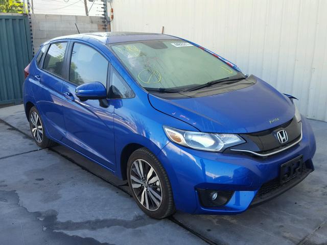 JHMGK5H70HS000571 - 2017 HONDA FIT EX BLUE photo 1