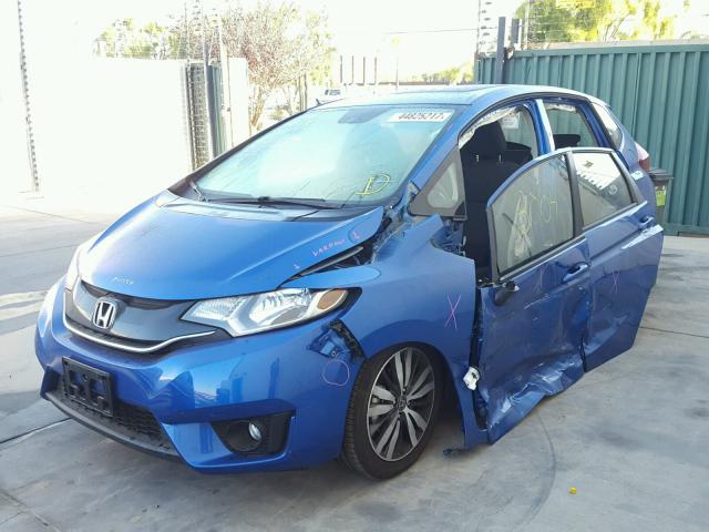 JHMGK5H70HS000571 - 2017 HONDA FIT EX BLUE photo 2