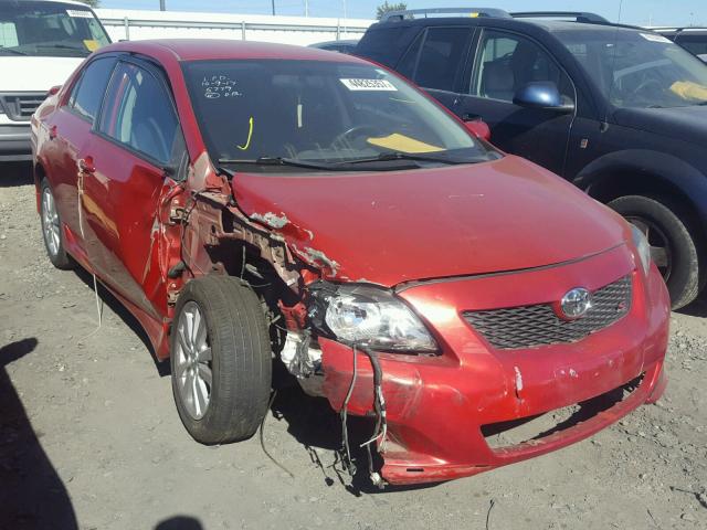 1NXBU4EE7AZ379545 - 2010 TOYOTA COROLLA BA RED photo 1