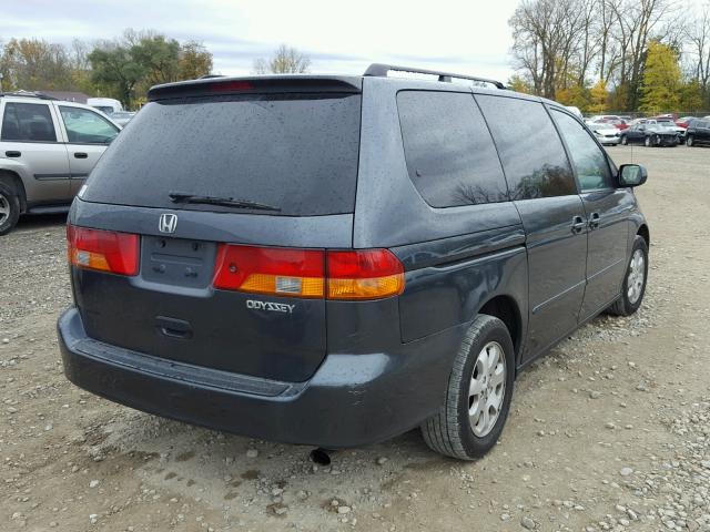 5FNRL18924B079928 - 2004 HONDA ODYSSEY CHARCOAL photo 4