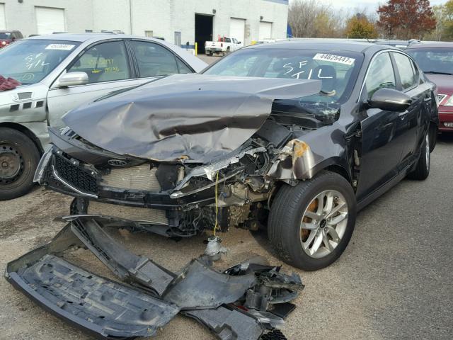 KNAGM4A73B5136714 - 2011 KIA OPTIMA BROWN photo 2