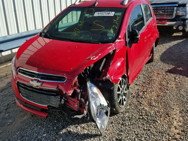 KL8CF6S9XEC497342 - 2014 CHEVROLET SPARK 2LT RED photo 9