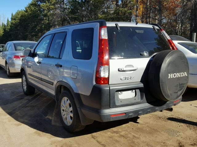 JHLRD78885C045517 - 2005 HONDA CR-V SILVER photo 3