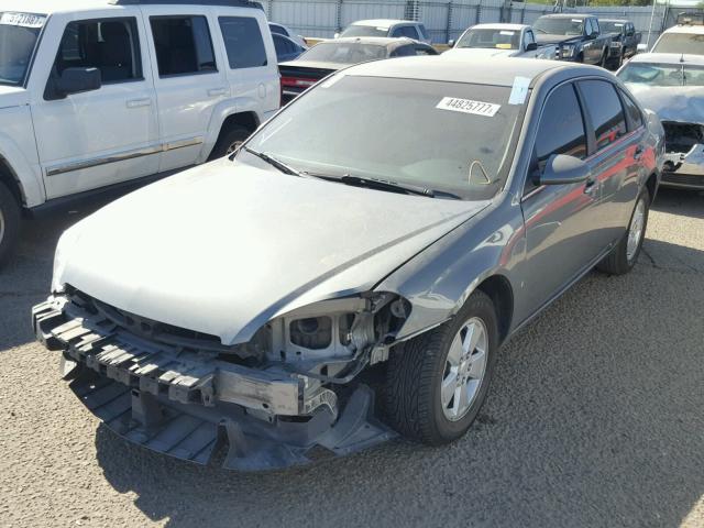 2G1WT58K781305959 - 2008 CHEVROLET IMPALA LT GRAY photo 2