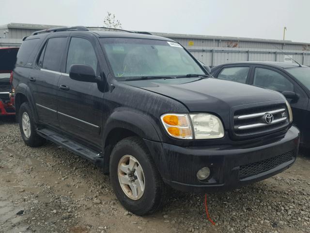 5TDBT48A01S035656 - 2001 TOYOTA SEQUOIA BLACK photo 1