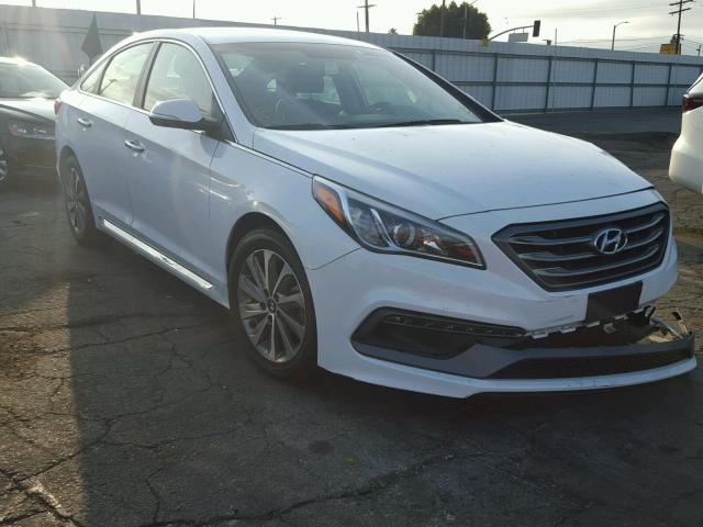 5NPE34AF8FH244482 - 2015 HYUNDAI SONATA SPO WHITE photo 1