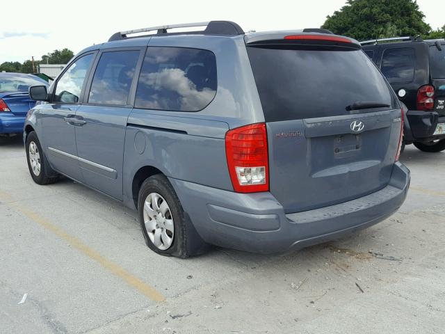 KNDMC233986056313 - 2008 HYUNDAI ENTOURAGE BLUE photo 3