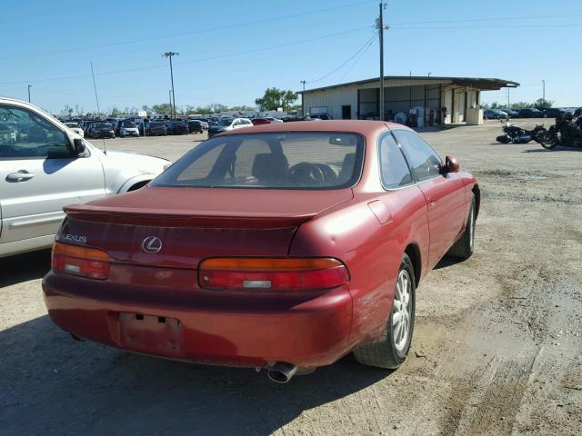 JT8UZ30C8P0031928 - 1993 LEXUS SC RED photo 4