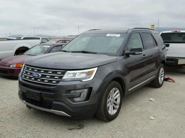 1FM5K7D84GGA85995 - 2016 FORD EXPLORER X GRAY photo 2