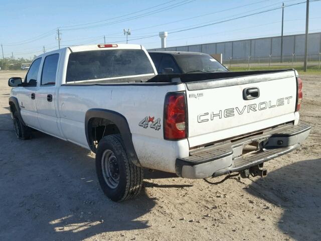 1GCHK23U86F264516 - 2006 CHEVROLET SILVERADO WHITE photo 3