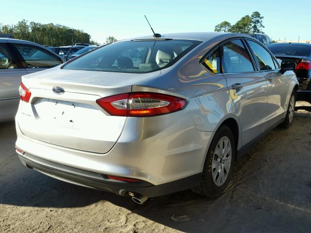 3FA6P0G79ER208495 - 2014 FORD FUSION S SILVER photo 4