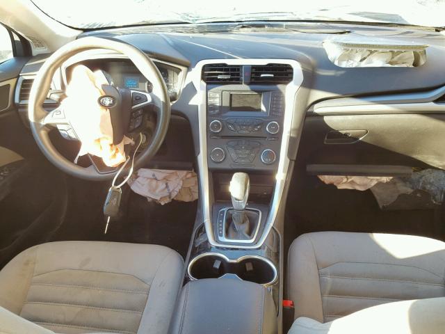 3FA6P0G79ER208495 - 2014 FORD FUSION S SILVER photo 9