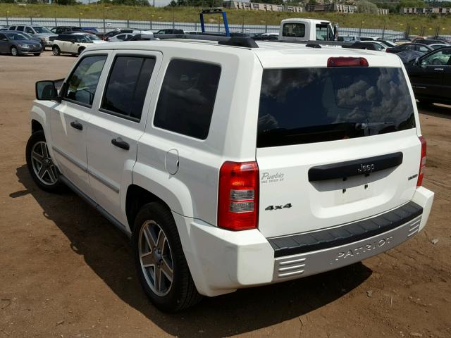 1J4FF48B49D201759 - 2009 JEEP PATRIOT LI WHITE photo 3