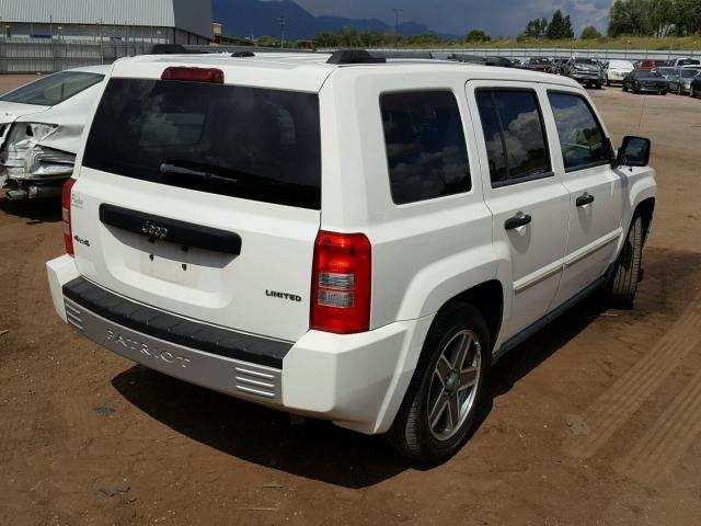 1J4FF48B49D201759 - 2009 JEEP PATRIOT LI WHITE photo 4