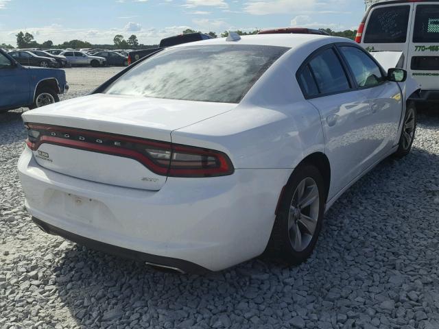 2C3CDXHG2GH266321 - 2016 DODGE CHARGER SX WHITE photo 4