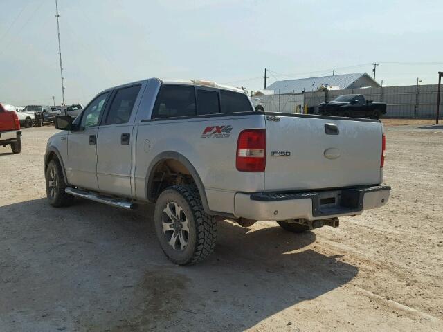 1FTPW14538FA06232 - 2008 FORD F150 SUPER SILVER photo 3