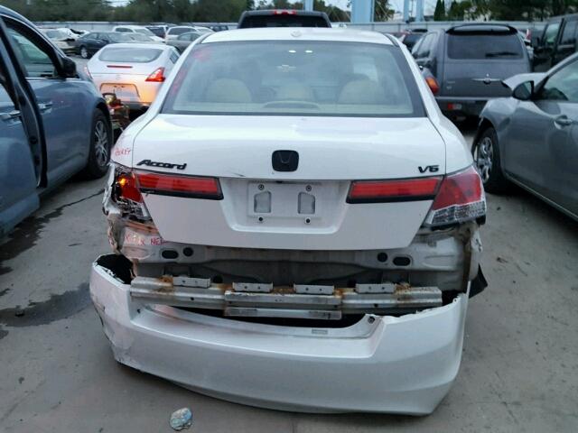 1HGCP3F8XBA032394 - 2011 HONDA ACCORD EXL WHITE photo 9