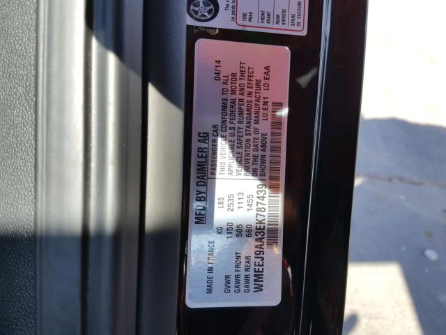 WMEEJ9AA3EK787439 - 2014 SMART FORTWO ELE 蓝色 照片 10