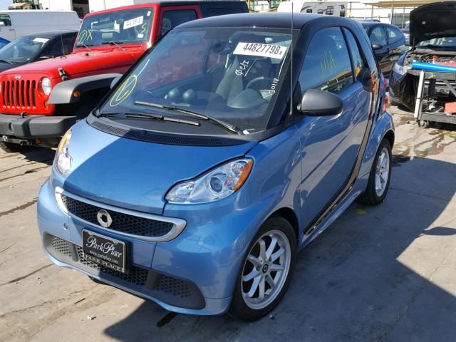 WMEEJ9AA3EK787439 - 2014 SMART FORTWO ELE 蓝色 照片 2
