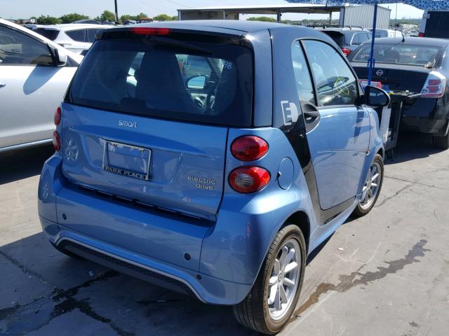 WMEEJ9AA3EK787439 - 2014 SMART FORTWO ELE 蓝色 照片 4