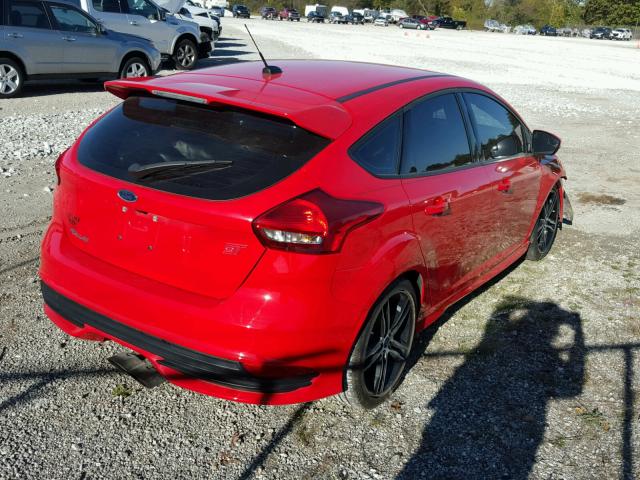 1FADP3L93GL379566 - 2016 FORD FOCUS ST RED photo 4