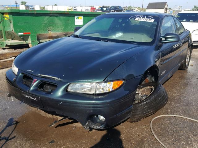 1G2WP1214WF340747 - 1998 PONTIAC GRAND PRIX GREEN photo 2
