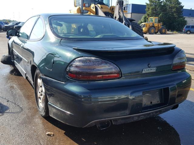 1G2WP1214WF340747 - 1998 PONTIAC GRAND PRIX GREEN photo 3