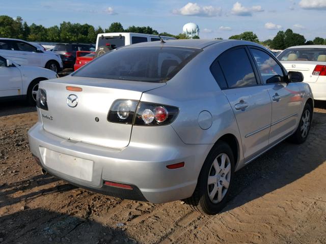 JM1BK32G681157049 - 2008 MAZDA 3 I SILVER photo 4