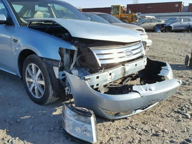 1FAHP24W28G108878 - 2008 FORD TAURUS SEL BLUE photo 9