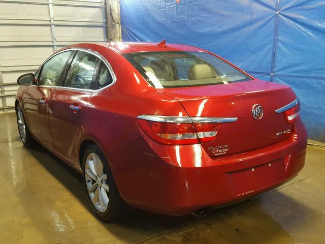 1G4PS5SK9D4160361 - 2013 BUICK VERANO RED photo 3