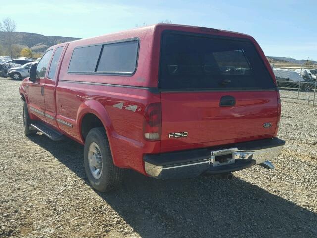 1FTNX21F6XEB77813 - 1999 FORD F250 RED photo 3