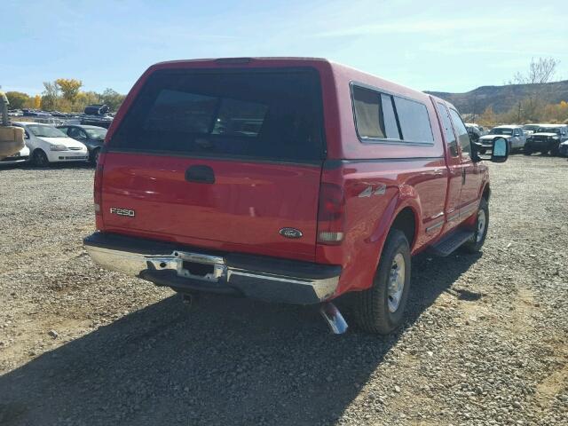 1FTNX21F6XEB77813 - 1999 FORD F250 RED photo 4