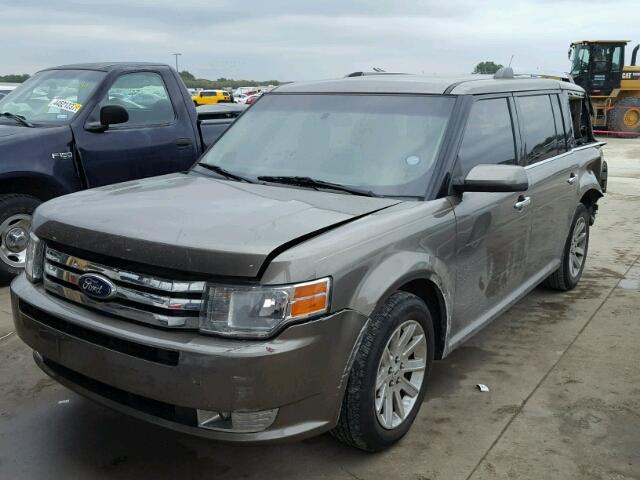 2FMGK5CC8CBD20385 - 2012 FORD FLEX SEL GRAY photo 2