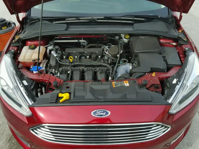 1FADP3J25GL287963 - 2016 FORD FOCUS BURGUNDY photo 7