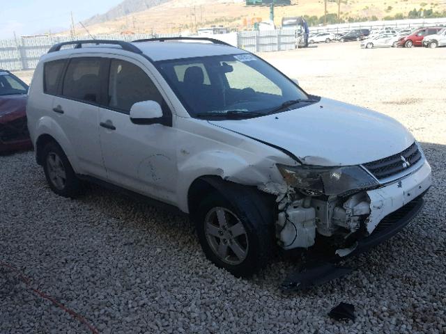 JA4MS31X17Z011467 - 2007 MITSUBISHI OUTLANDER WHITE photo 1