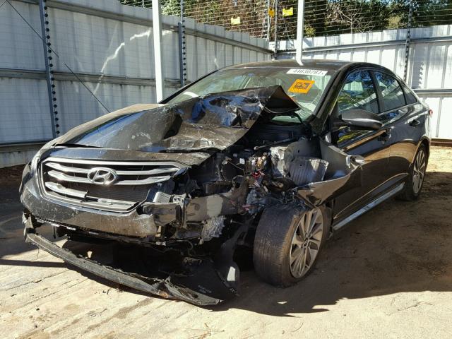 5NPE34AF5FH235318 - 2015 HYUNDAI SONATA SPO BLACK photo 2