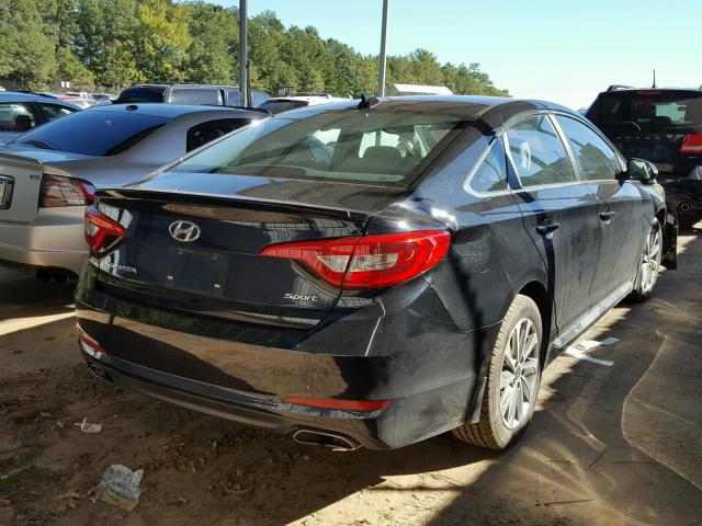 5NPE34AF5FH235318 - 2015 HYUNDAI SONATA SPO BLACK photo 4