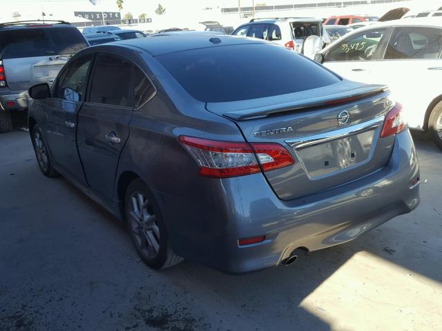 3N1AB7APXFY367914 - 2015 NISSAN SENTRA S SILVER photo 3