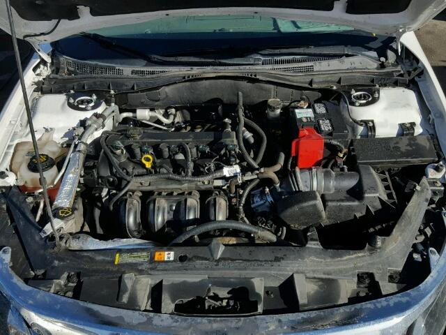 3FAHP0HA7CR420487 - 2012 FORD FUSION WHITE photo 7